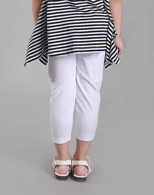 petibily 女童白色打底裤