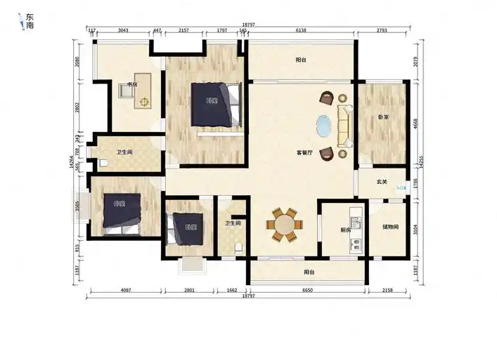 375w豪华大平层带中央空调超大客厅开间让您聚会超有面