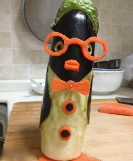 茄子企鹅,萌萌哒 !