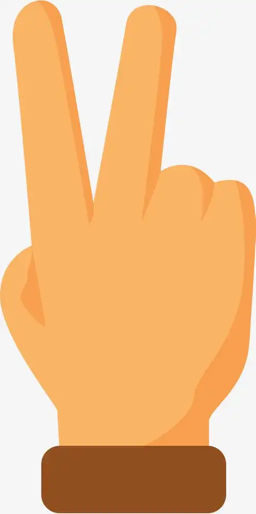 手势手指线型矢量图标icon