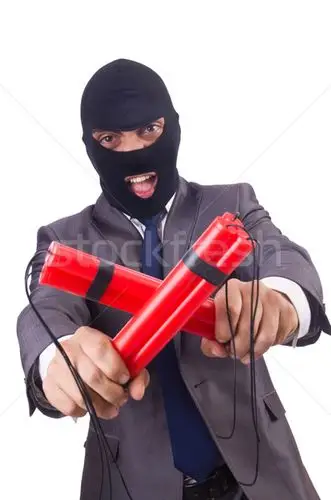 商业照片: 恐怖分子 · 炸药 · 孤立 ·白· 业务 · 背景