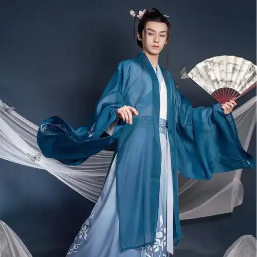 汉服男装古装侠客公子服飘逸古风生中国风仙气书生清秀套装情侣装 慕
