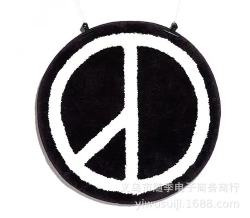 权志龙gd同款反战标志地毯