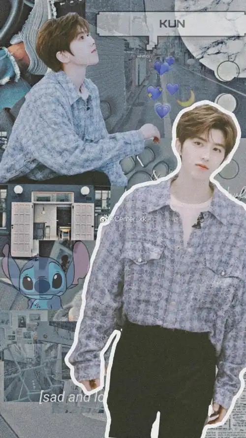 蔡徐坤拼贴壁纸