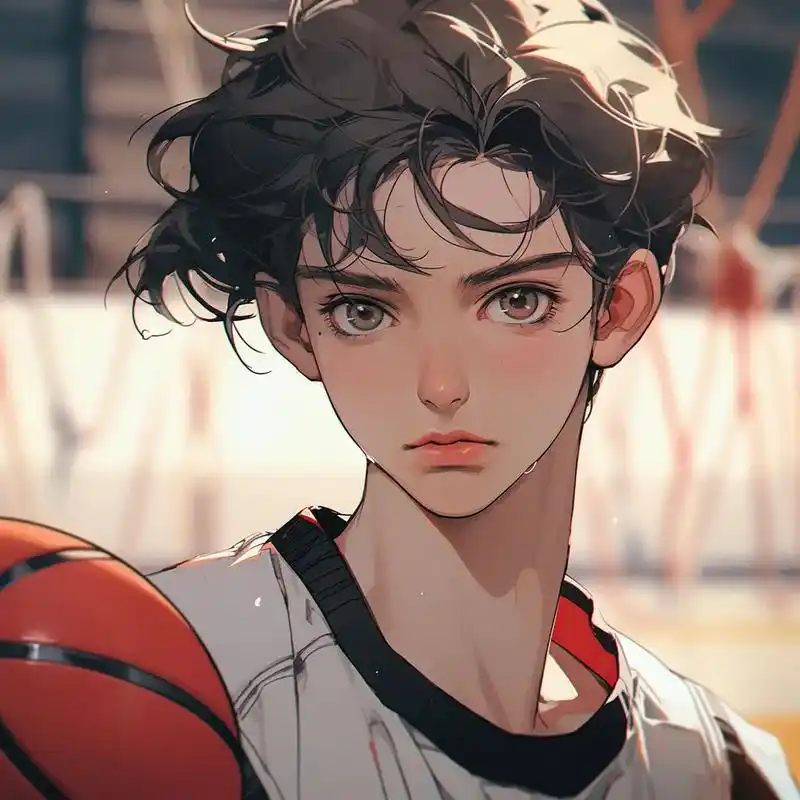 旧漫头像,ai绘画.打篮球的男孩最帅.#旧漫头像 #优质头像 - 抖音