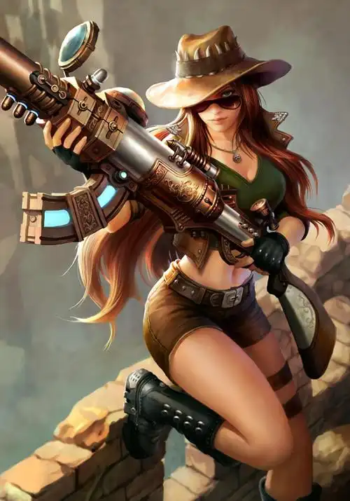 英雄联盟皮城女警凯特琳古墓丽影皮肤23