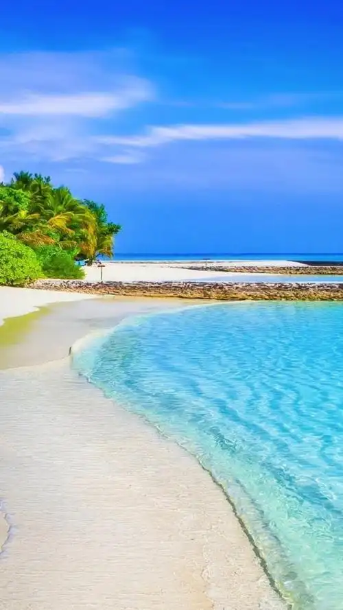 沙滩大海风景手机壁纸