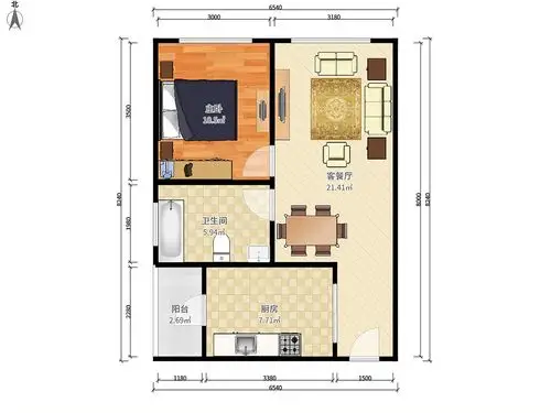 乐安居大酒店(公寓部分)户型图