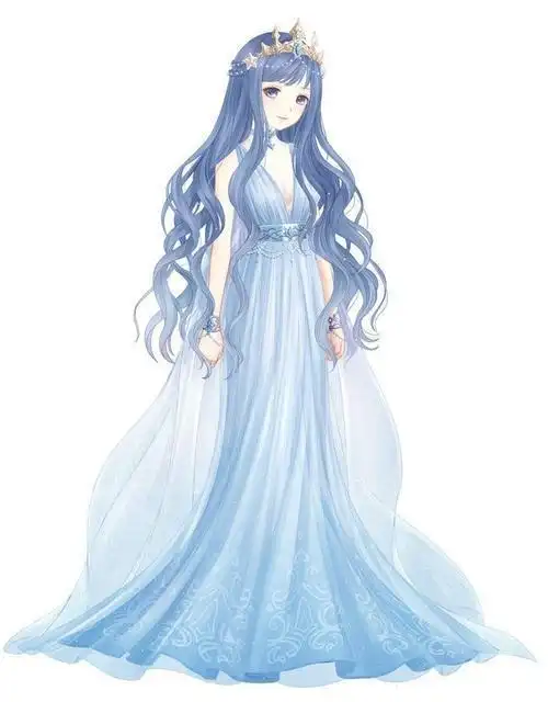 星座娃娃简笔画水瓶女