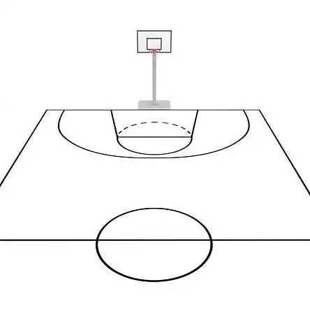 篮球场画法简笔画