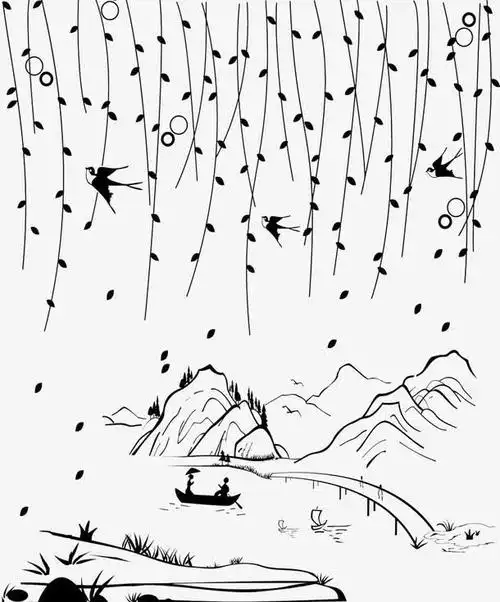 关键词 : 手绘春天,简笔画,山水画,国画,手绘山水,简笔山水画,