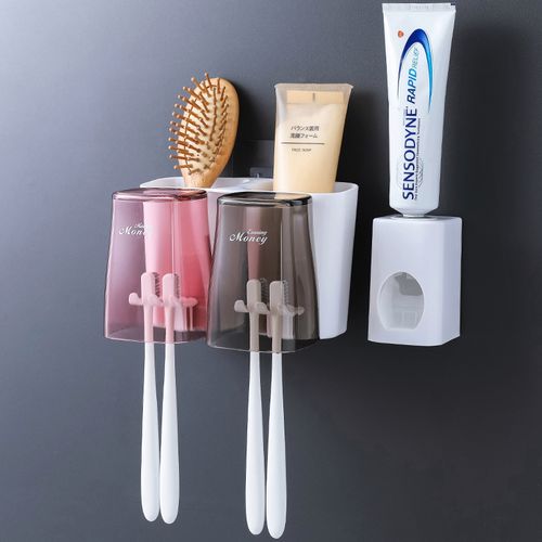 家居卫生间用品用具家用大全洗漱牙刷牙膏收纳浴室角架