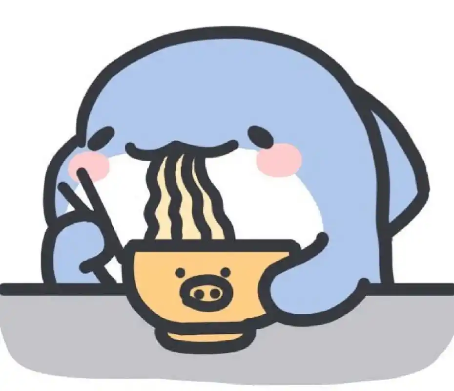 可爱的小鲨鱼头像～ 可爱小鲨鱼吃东西的样子,超级可爱!