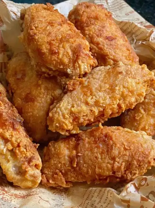 蒜香炸鸡翅外酥里嫩78学会可以直接开店