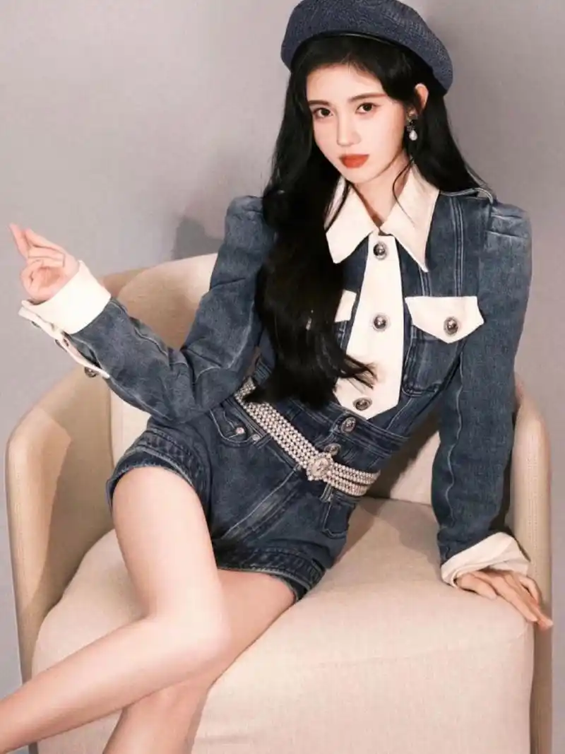 蓝色系 #神仙颜值鞠婧祎