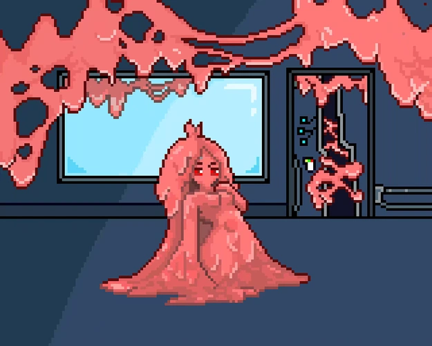 史莱姆娘-像素画