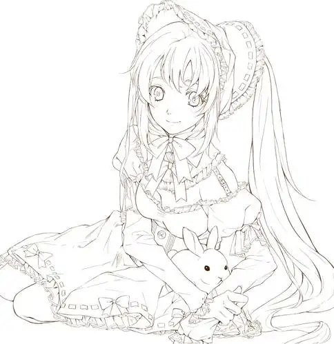 动漫线稿及橡皮章素材