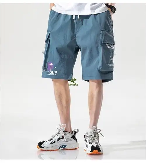 【京选优品】免脱打野裤男 工装短裤男拉链开档免脱户外情侣方便约会