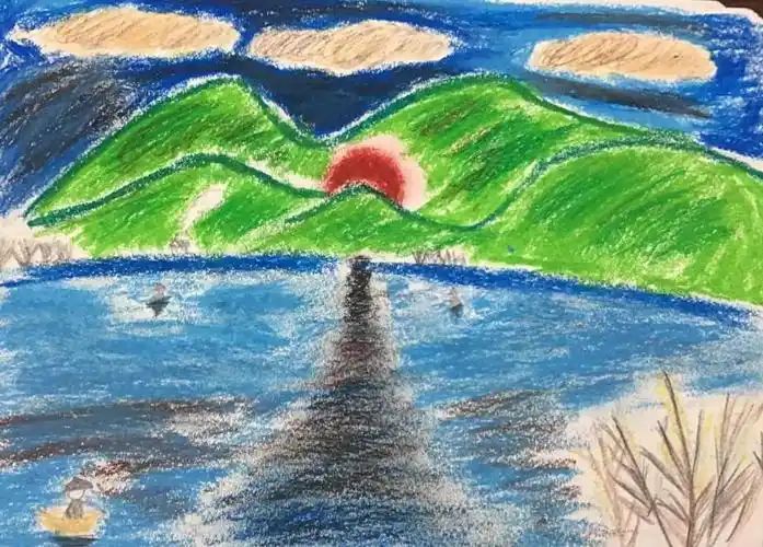 《画家乡的风景》 写美篇初一(1)班  苏雨韵