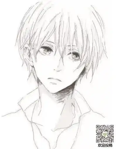 动漫头像世间真情都似假意帅气可爱男孩动漫简笔画头像手绘可爱简笔画