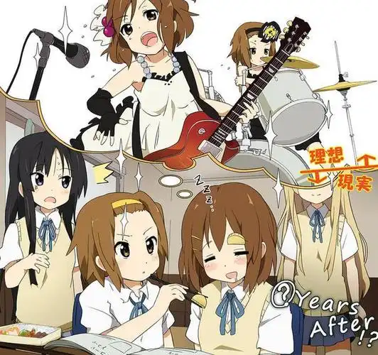 日本动画《轻音少女》:清新明快的画风,可爱的音乐和温馨治愈