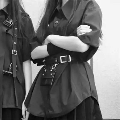 高级闺蜜头像真人黑白高清图片