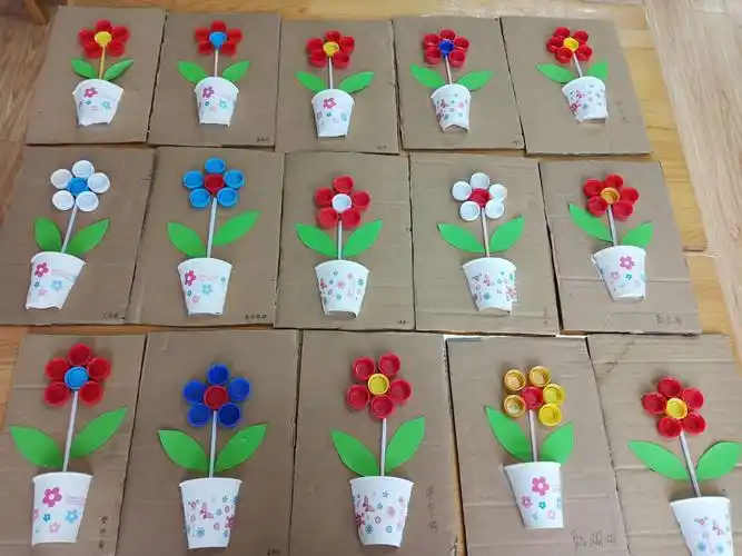 绿色环保 你我同行——忠兴镇中心幼儿园小托班亲子环保手工制作 - 美