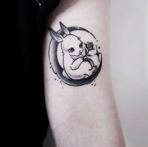 2020最新兔子纹身图案大全男女个性兔子纹身设计19