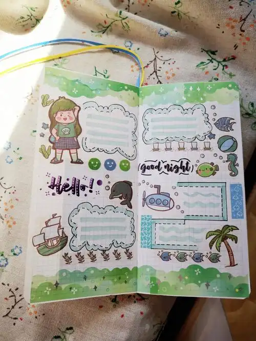 超简单的新手手帐排版简简单单可可爱爱