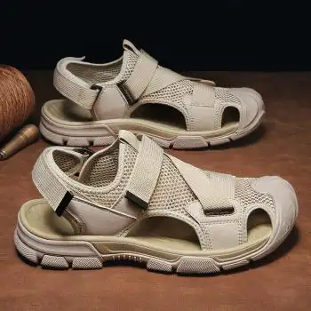 kbest轻奢品牌夏季凉鞋男士户外休闲沙滩鞋包头洞洞鞋防滑厚底运动鞋