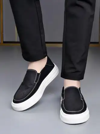 柯盾kedun男鞋夏季透气薄款帆布鞋男款轻便厚底布鞋潮流百搭男士休闲