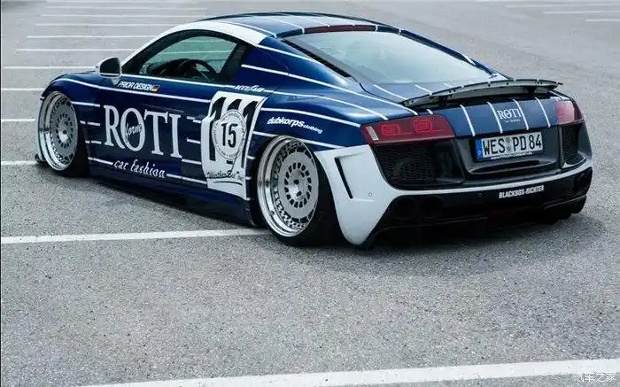 敢发就敢送#咄咄逼人的四环武士 奥迪r8改装鉴赏!