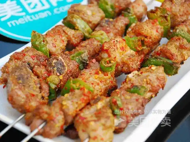 青椒脆骨串图片