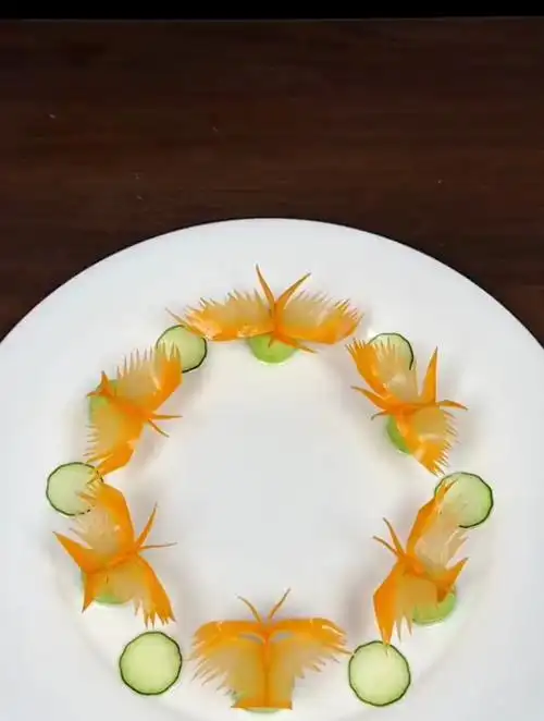 蝴蝶摆盘,用心做菜!