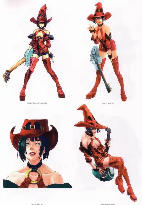 是罪恶装备 吉他女是i-no 用头发的叫millia  评论