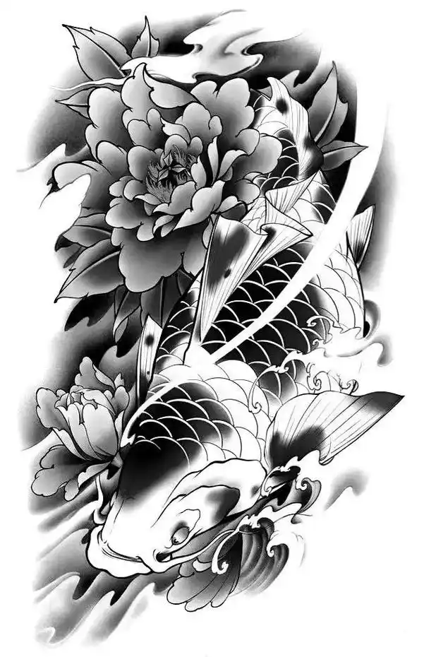 我最近想纹一个鲤鱼纹身 95.我觉 - 抖音