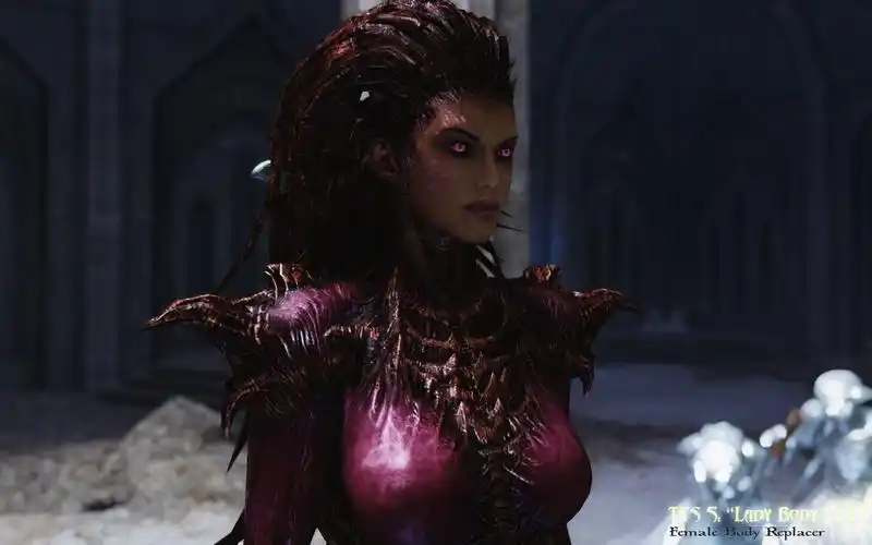 刀锋女王乱入天际吸血鬼大君替换mod