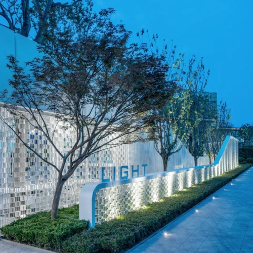 玻璃砖,光影设计就这么干!-景观设计-筑龙园林景观论坛