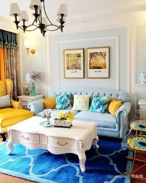 楚雄130平米花8万精装图法式风格半包装修效果图