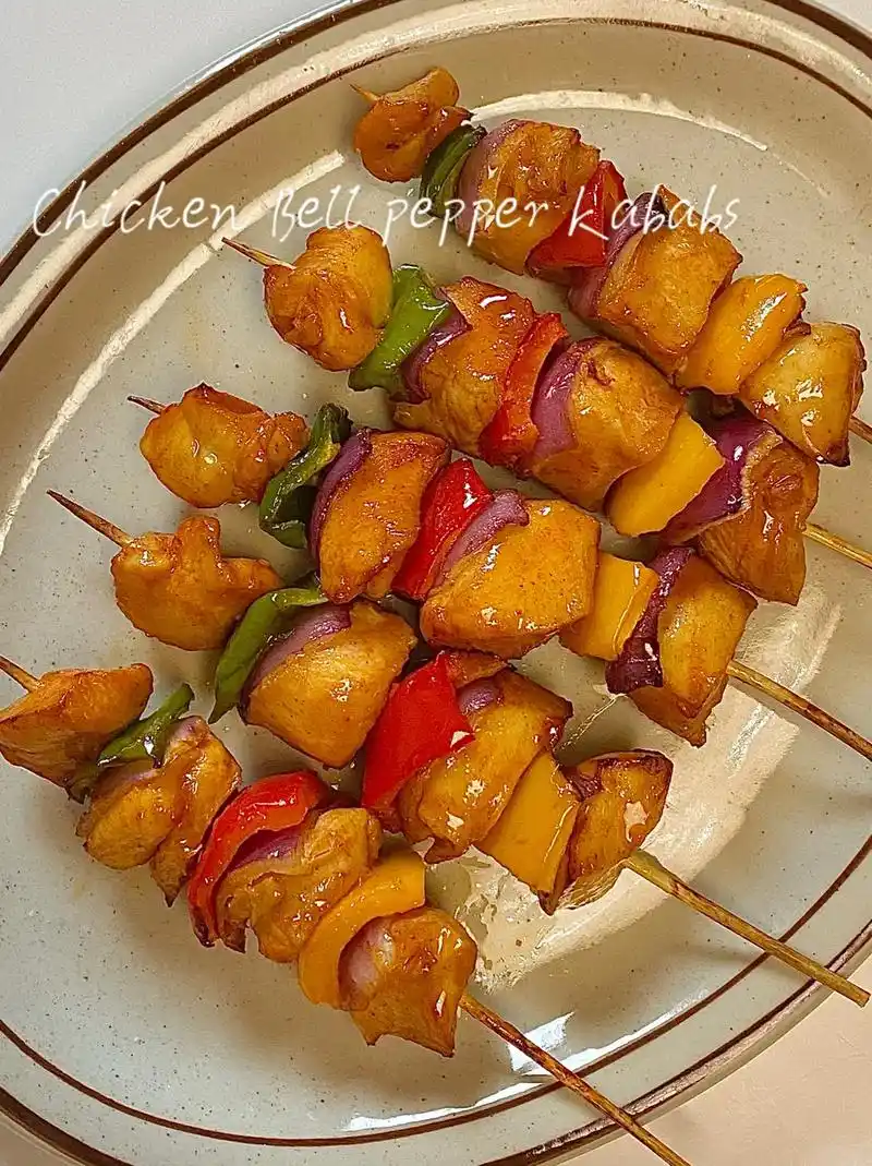 ⚽️世界杯夜宵来啦!低卡彩椒烤鸡肉串☄️.减脂期也能撸串,