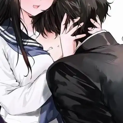 搞笑亲嘴图情侣头像带字 带字头像图片大全 -【爱个性】