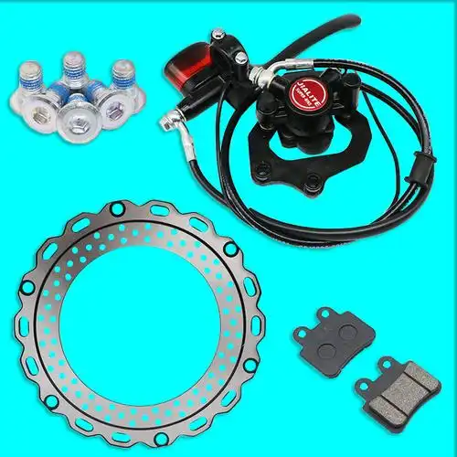 电动车碟刹套装内刹上下卡钳油刹分泵反刹碟刹盘电动车刹车装置