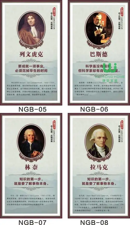 生物化学物理科学家简介定制名人名言标语海报cfe09牛顿70cmx1mkt板