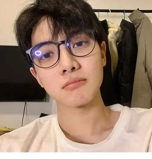 眼镜框轻tr90圆形黑框近视眼镜男潮小脸学生防蓝光眼睛架平光网红素