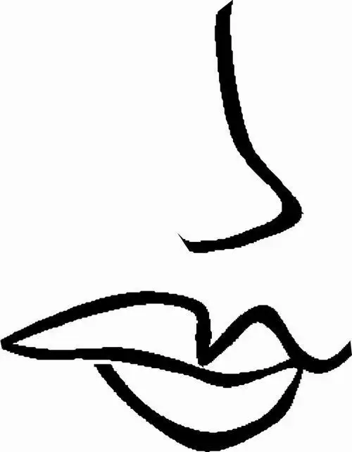 人体耳朵简笔画