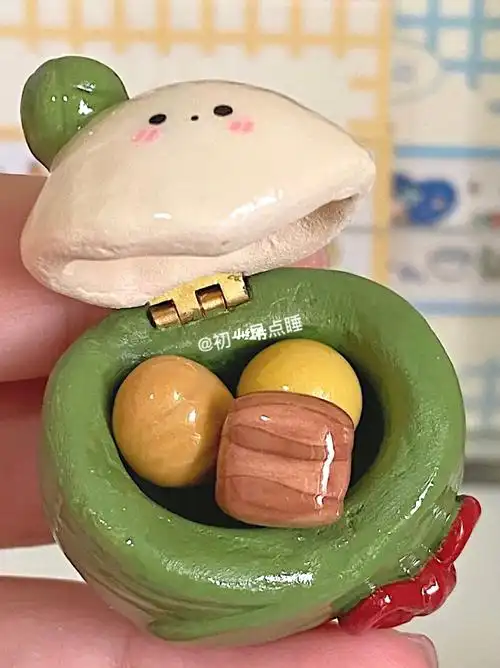 石塑粘土端午安康来一颗蛋黄肉粽