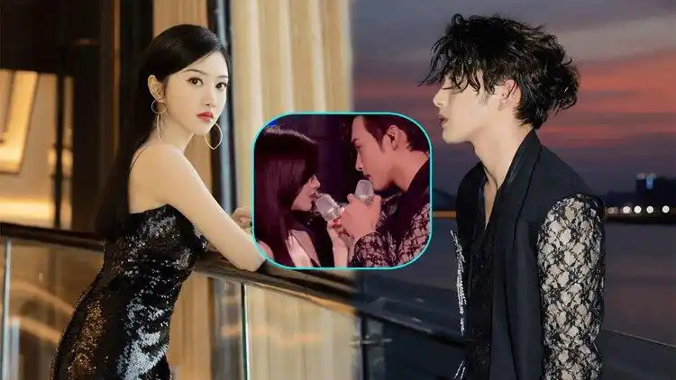 张彬彬壁咚景甜!黑色系穿搭cp感十足,男方蕾丝内衬配马甲太酷了