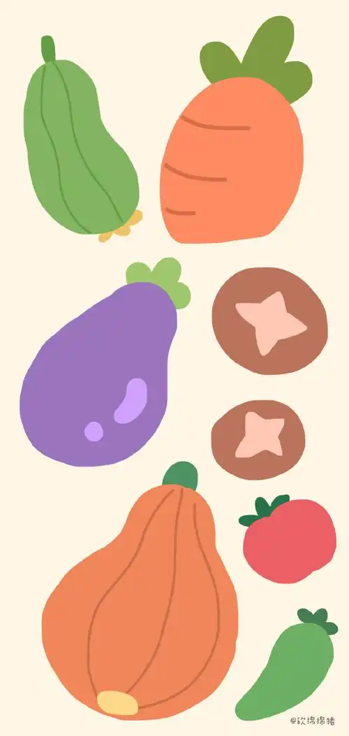 少女心壁纸 - 插画 素材 ins 韩系 可爱 简约 手绘 动漫 锁屏 屏保