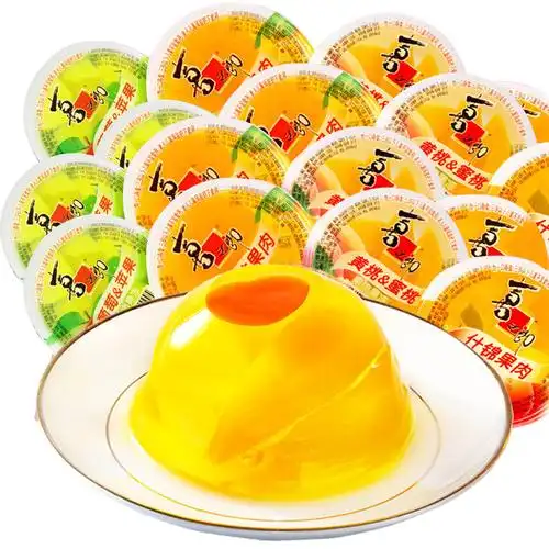 果肉喜之郎果冻大杯200g散装什锦蜜桔布丁儿童果冻