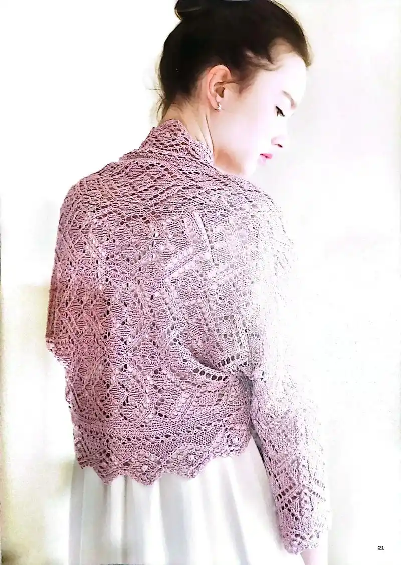 带袖子的披肩#编织图解#秋天的气息扑面而来#玩毛线 #喜欢 - 抖音